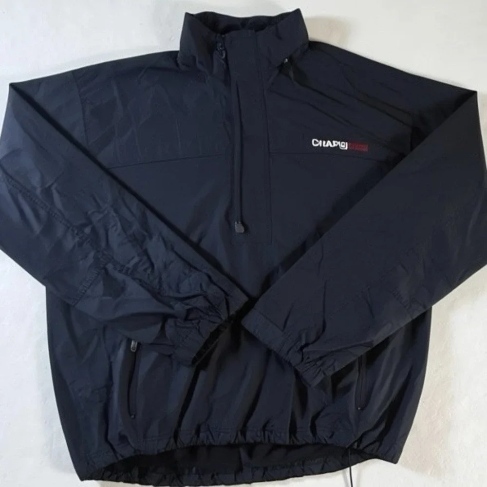 Chaps Ralph Lauren‎ Anorak Mens XL Navy Vintage Nylon Windbreaker Rain Jacket